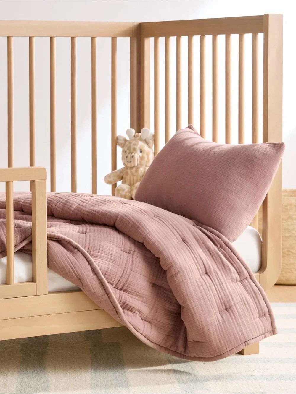 Fig Organic Cotton Gauze Toddler Quilt